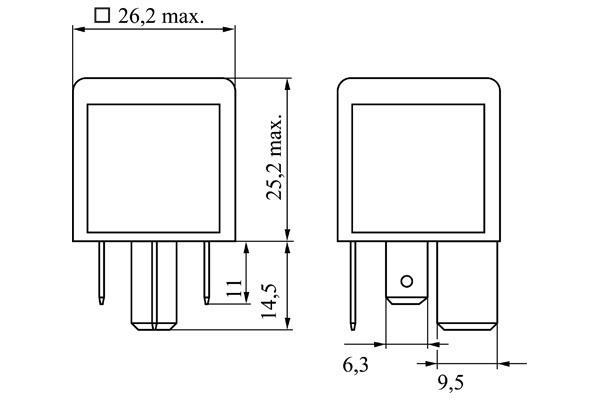 Temporisateur de préchauffage (Relais de préchauffage) BOSCH ref. 0 986 332 002