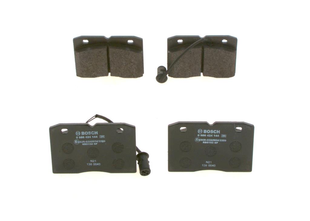 Jeu de 4 plaquettes de frein BOSCH ref. 0 986 424 144