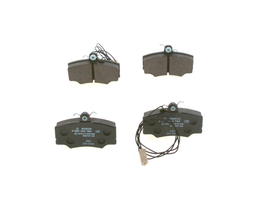 Jeu de 4 plaquettes de frein BOSCH ref. 0 986 424 184