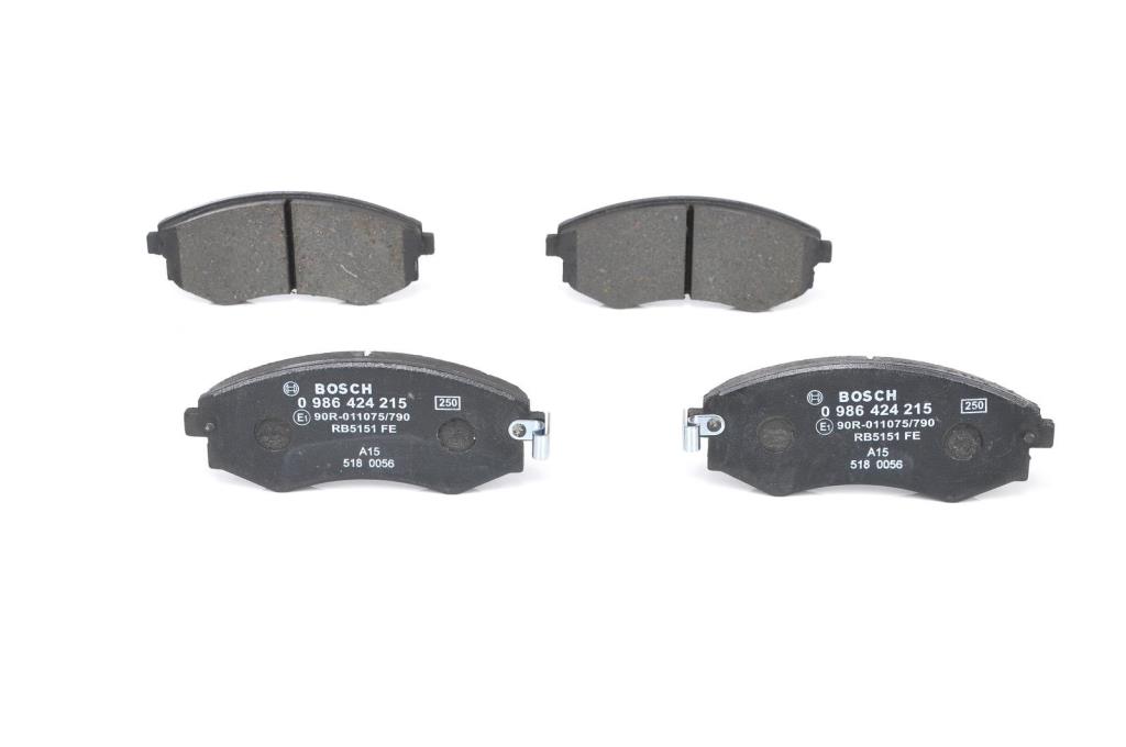 Jeu de 4 plaquettes de frein BOSCH ref. 0 986 424 215