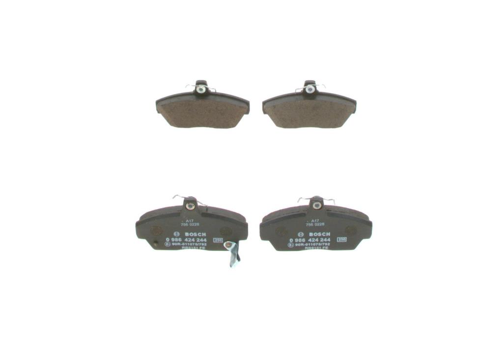 Jeu de 4 plaquettes de frein BOSCH ref. 0 986 424 244
