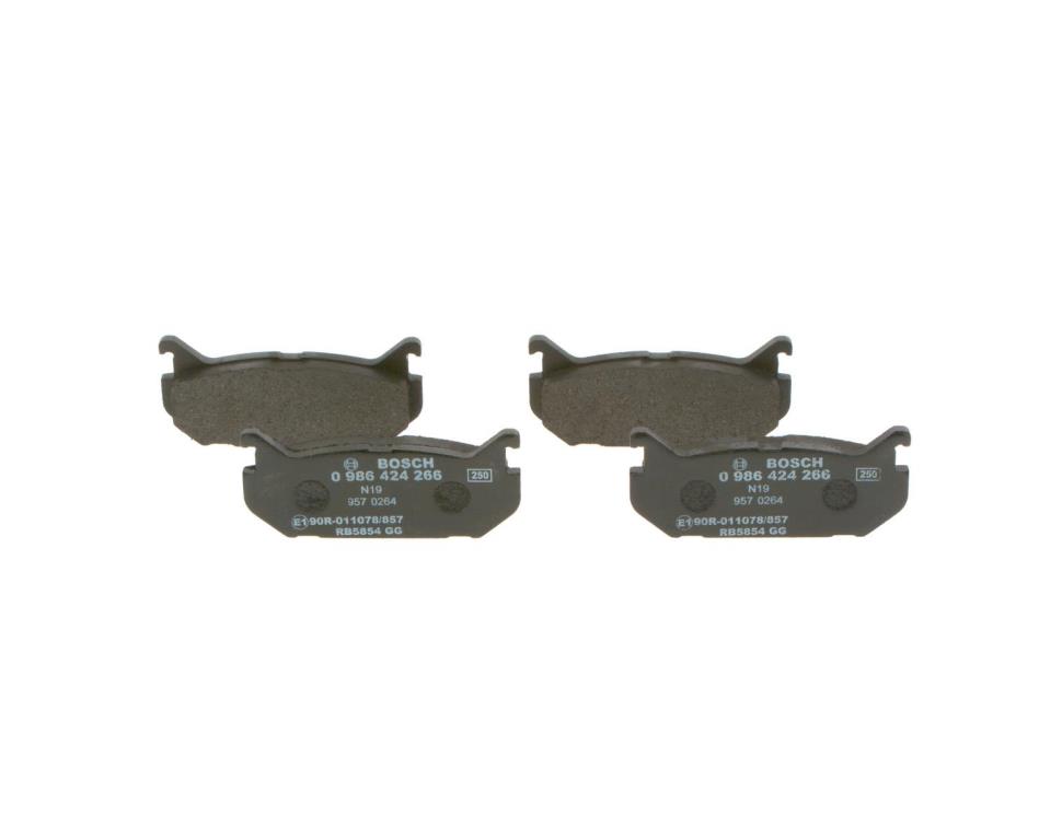 Jeu de 4 plaquettes de frein BOSCH ref. 0 986 424 266