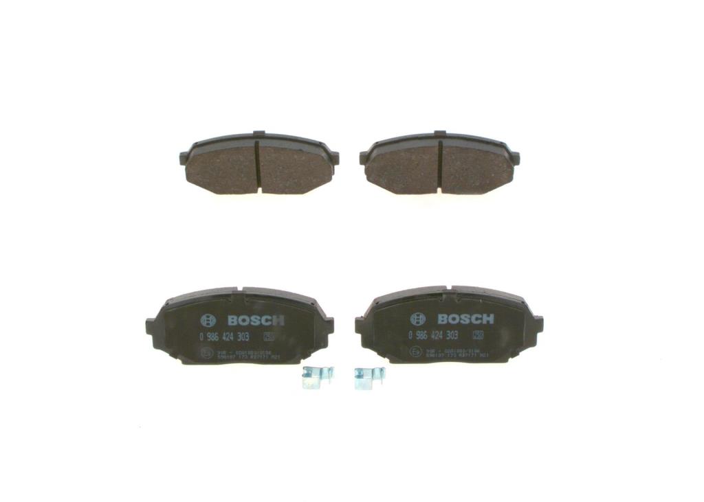 Jeu de 4 plaquettes de frein BOSCH ref. 0 986 424 303