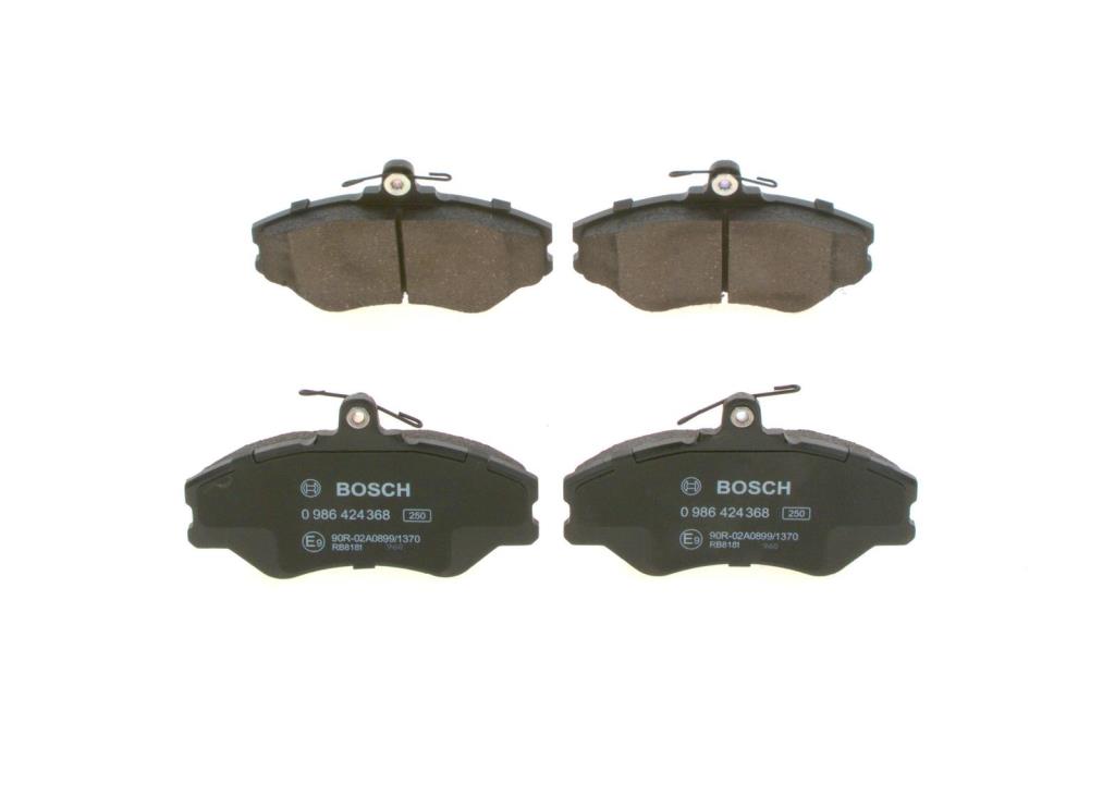 Jeu de 4 plaquettes de frein BOSCH ref. 0 986 424 368