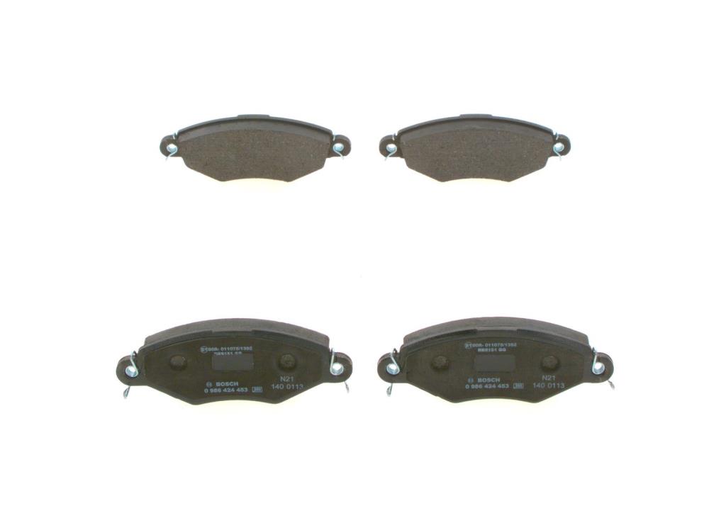 Jeu de 4 plaquettes de frein BOSCH ref. 0 986 424 453