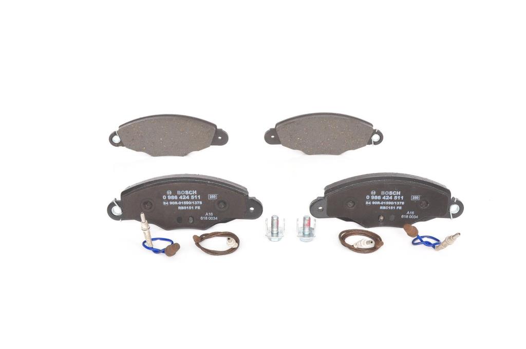 Jeu de 4 plaquettes de frein BOSCH ref. 0 986 424 511