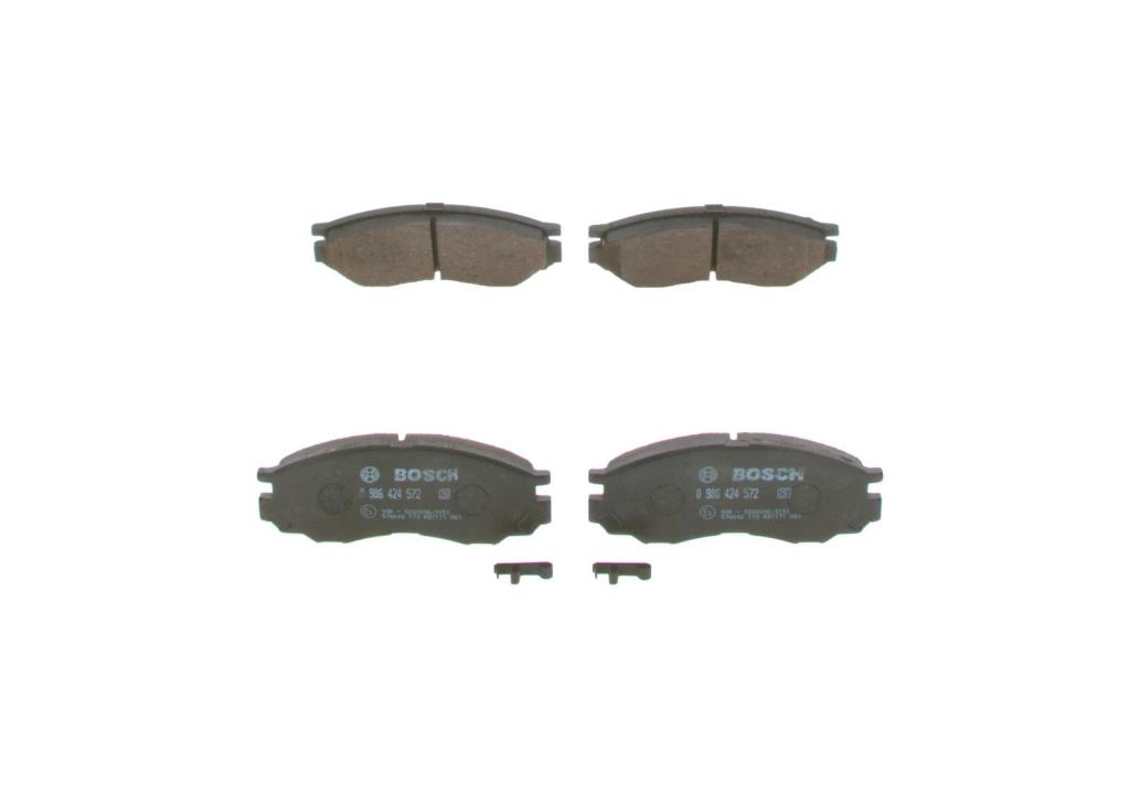 Jeu de 4 plaquettes de frein BOSCH ref. 0 986 424 572