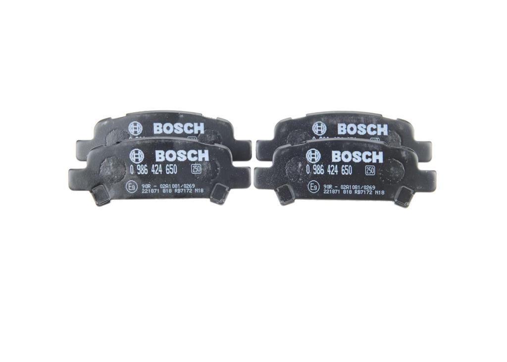 Jeu de 4 plaquettes de frein BOSCH ref. 0 986 424 650