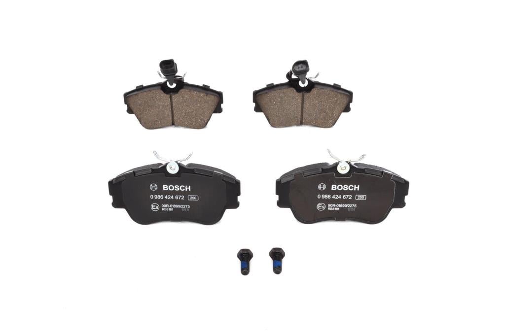 Jeu de 4 plaquettes de frein BOSCH ref. 0 986 424 672