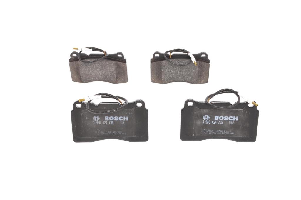 Jeu de 4 plaquettes de frein BOSCH ref. 0 986 424 738