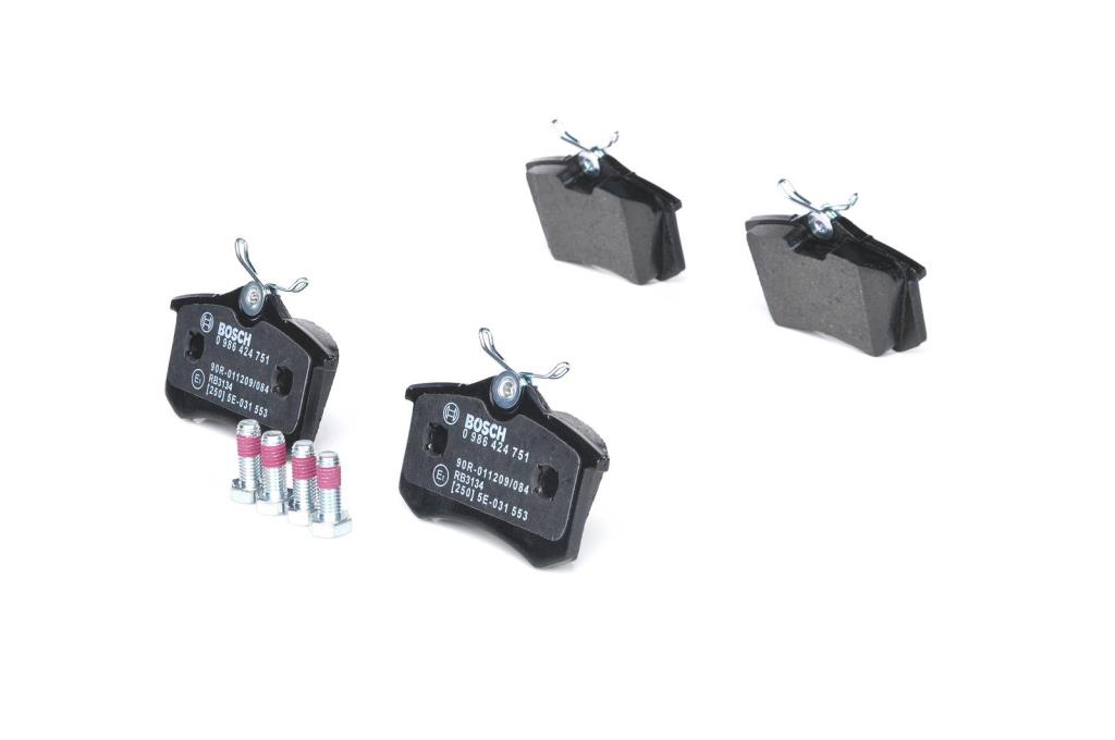 Jeu de 4 plaquettes de frein BOSCH ref. 0 986 424 751