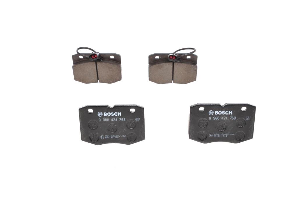 Jeu de 4 plaquettes de frein BOSCH ref. 0 986 424 768