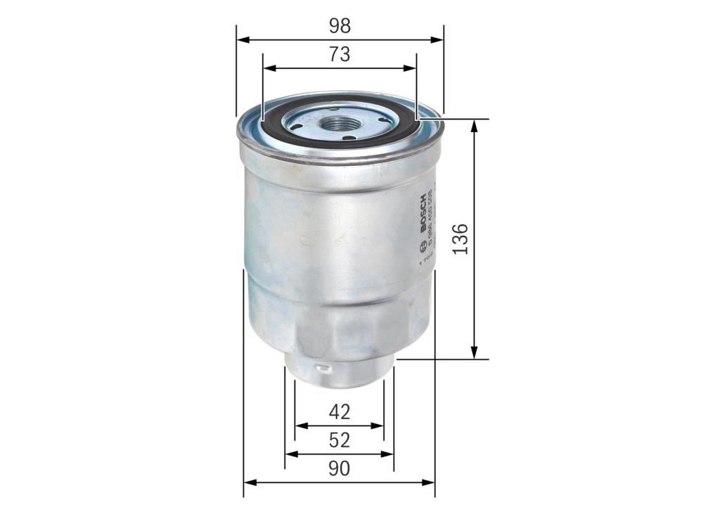 Filtre à carburant (Filtre à gasoil) BOSCH ref. 0 986 450 508
