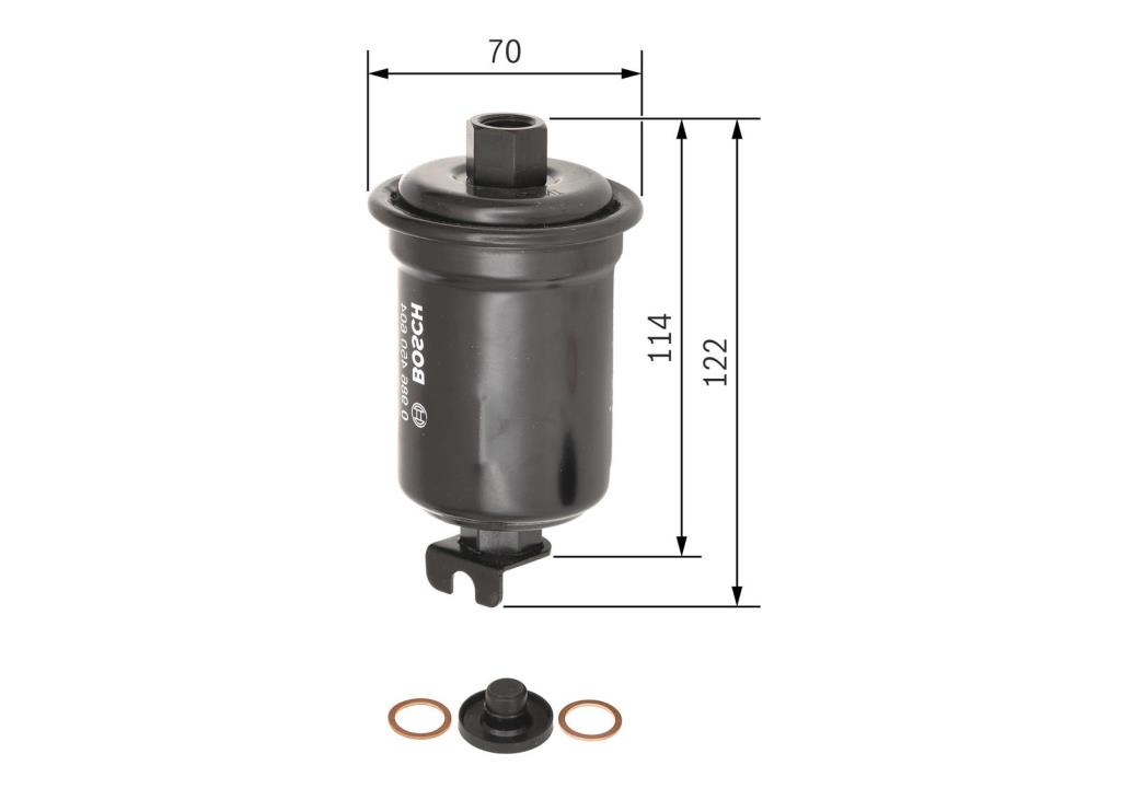 Filtre à carburant (Filtre à gasoil) BOSCH 0 986 450 604