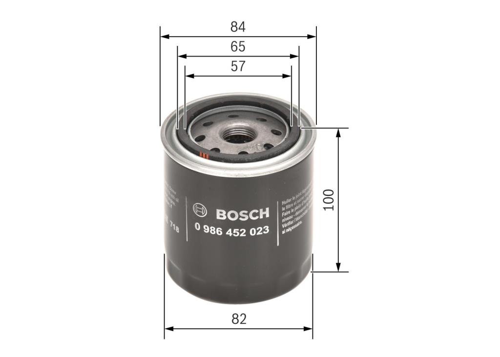 Filtro de aceite BOSCH ref. 0 986 452 023