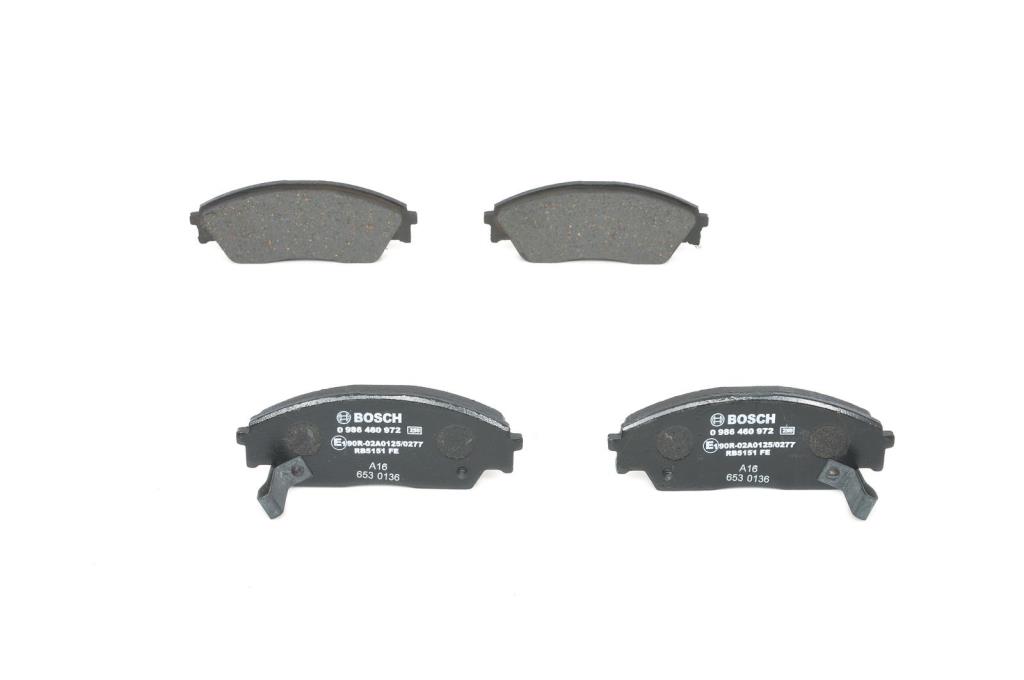 Jeu de 4 plaquettes de frein BOSCH ref. 0 986 460 972
