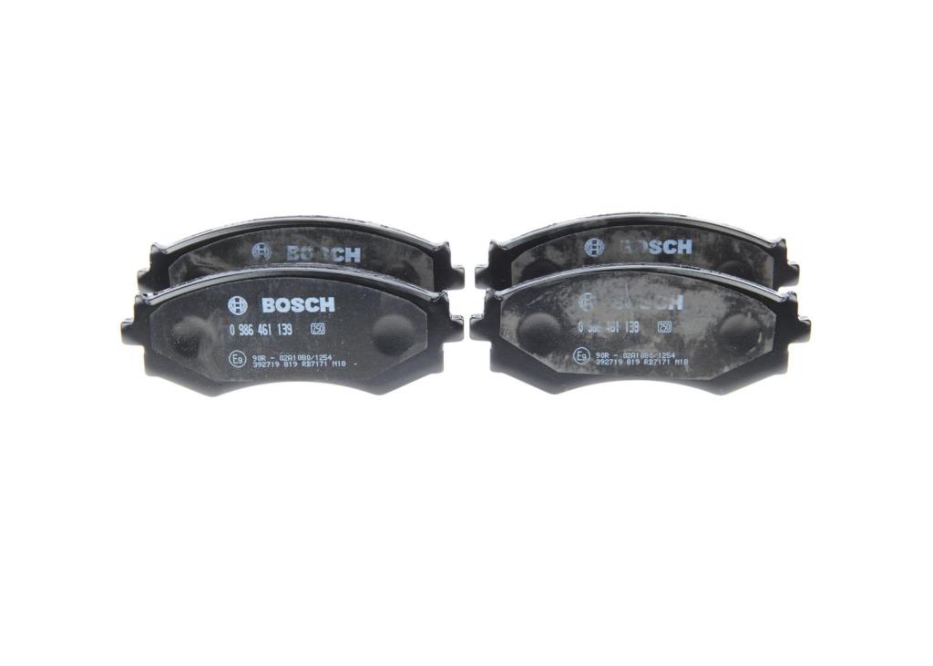 Jeu de 4 plaquettes de frein BOSCH ref. 0 986 461 139