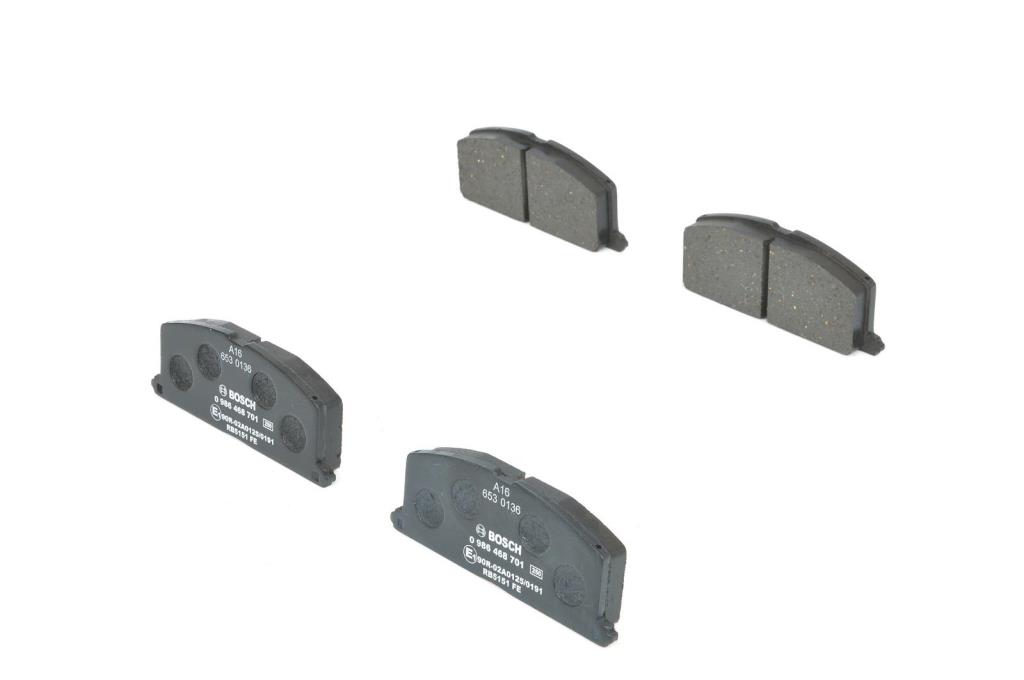 Jeu de 4 plaquettes de frein BOSCH ref. 0 986 468 701