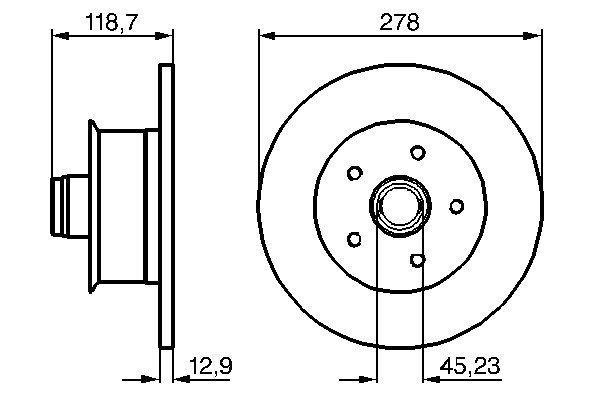 Disques de frein BOSCH 0 986 478 136