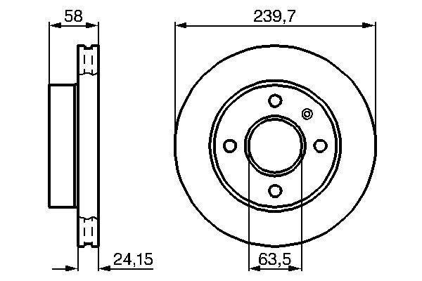 Disques de frein BOSCH ref. 0 986 478 148