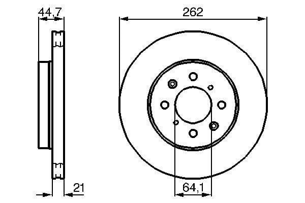 Disques de frein BOSCH ref. 0 986 478 174