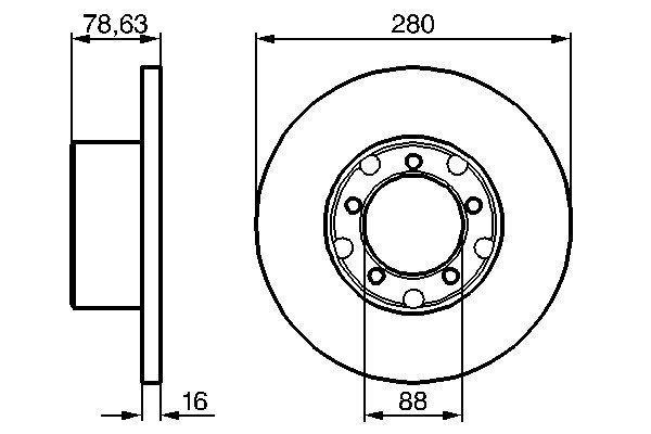 Disques de frein BOSCH 0 986 478 201