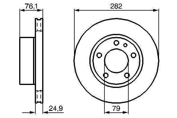 Disques de frein BOSCH ref. 0 986 478 217