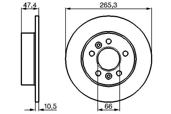 Discos de freno BOSCH ref. 0 986 478 305