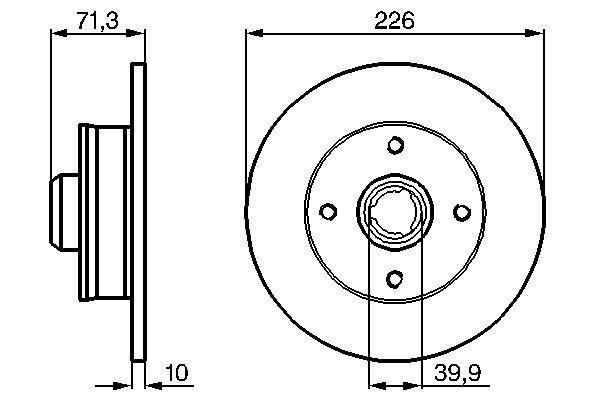 Disques de frein BOSCH ref. 0 986 478 331