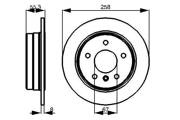 Disques de frein BOSCH ref. 0 986 478 475