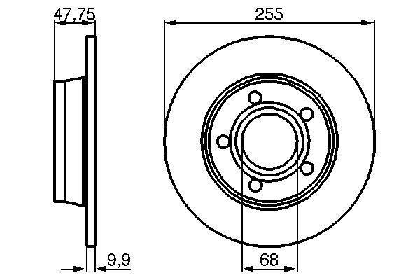 Disques de frein BOSCH 0 986 478 480