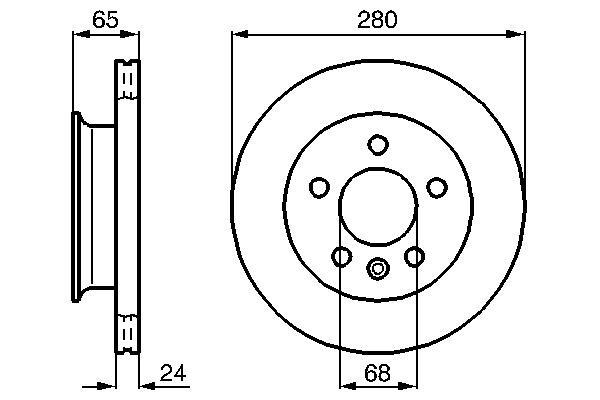 Disques de frein BOSCH ref. 0 986 478 548