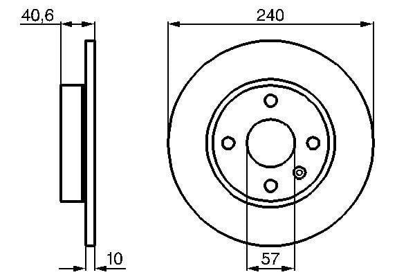 Disques de frein BOSCH ref. 0 986 478 731