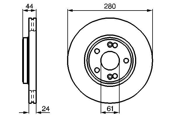 Disques de frein BOSCH ref. 0 986 478 734
