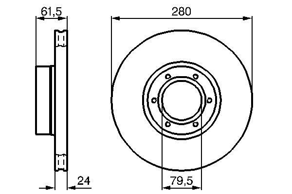 Disques de frein BOSCH ref. 0 986 478 745