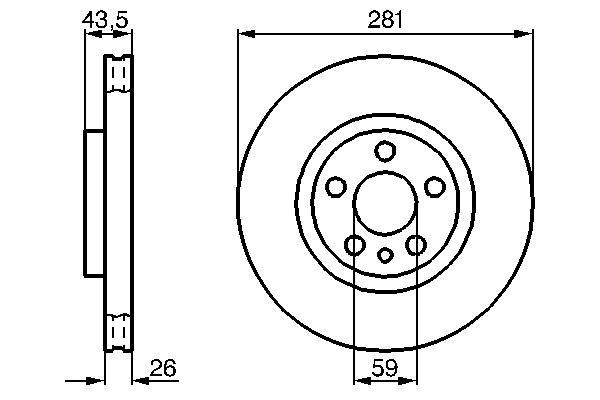 Disques de frein BOSCH ref. 0 986 478 812