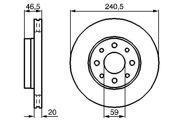 Disques de frein BOSCH 0 986 478 878