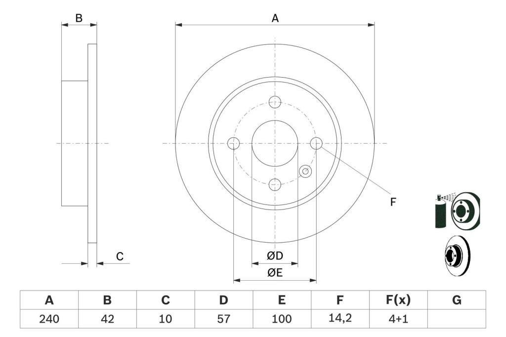 Disques de frein BOSCH ref. 0 986 478 882