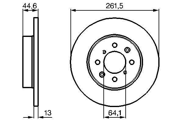 Disques de frein BOSCH ref. 0 986 478 889