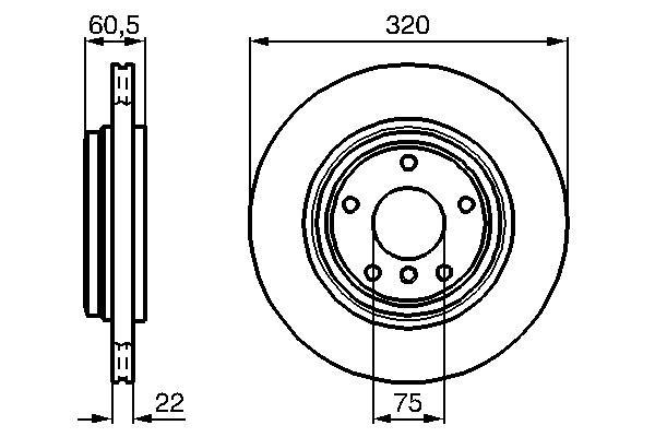 Disques de frein BOSCH 0 986 478 975