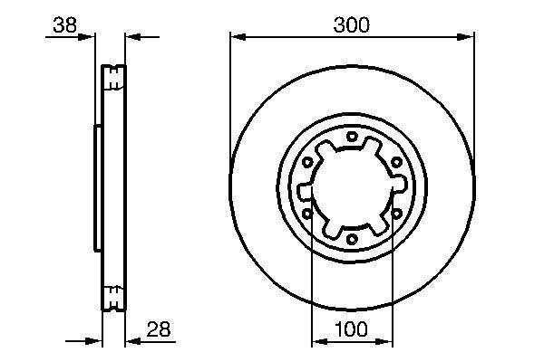 Disques de frein BOSCH ref. 0 986 479 031