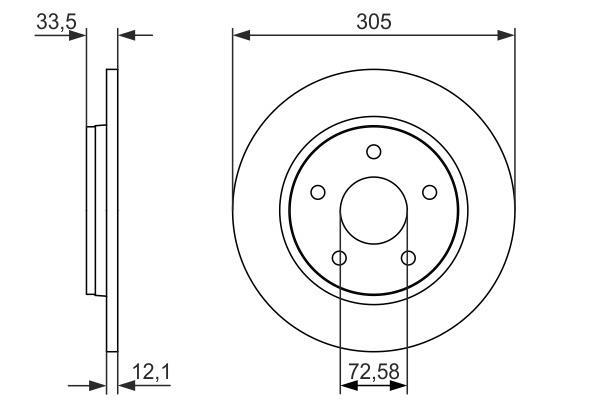 Disques de frein BOSCH 0 986 479 050