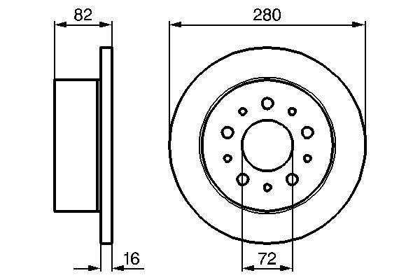 Disques de frein BOSCH 0 986 479 065