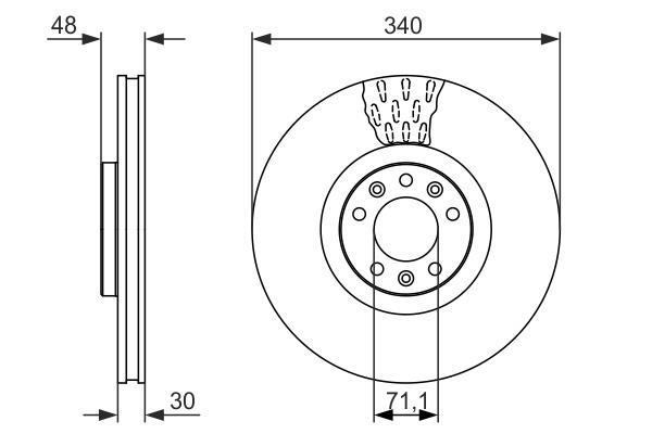 Disques de frein BOSCH ref. 0 986 479 092