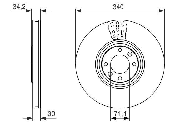 Disques de frein BOSCH 0 986 479 093