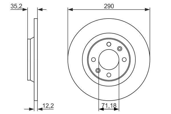 Disques de frein BOSCH ref. 0 986 479 118