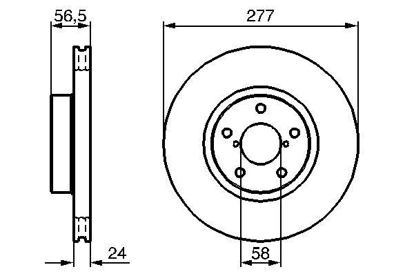 Disques de frein BOSCH ref. 0 986 479 147