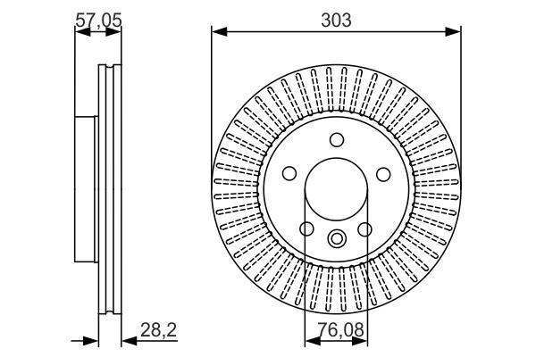 Disques de frein BOSCH ref. 0 986 479 154