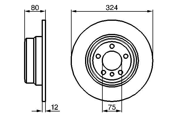 Disques de frein BOSCH ref. 0 986 479 167