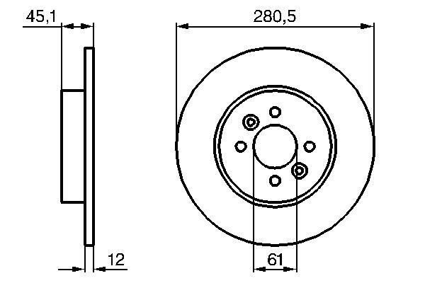 Disques de frein BOSCH 0 986 479 195